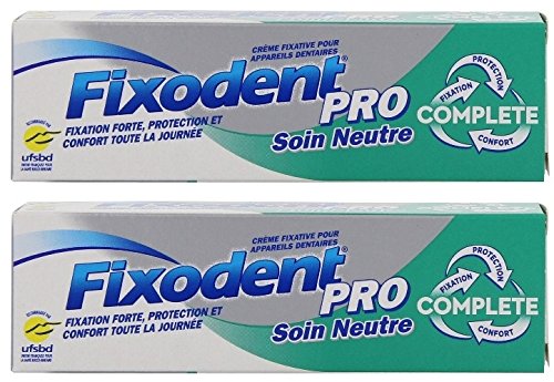 Fixodent Pro - Cura Neutra, 47 G, Confezione Da 2