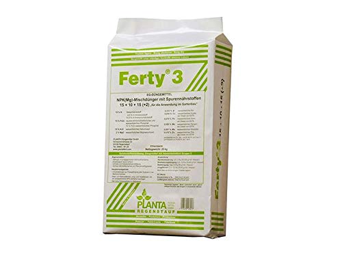 Ferty 3, Npk(Mg) 15-10-15+(2) + Microelementi (25 Kg), Concime In Polvere Idrosolubile Per Piante E Fiori
