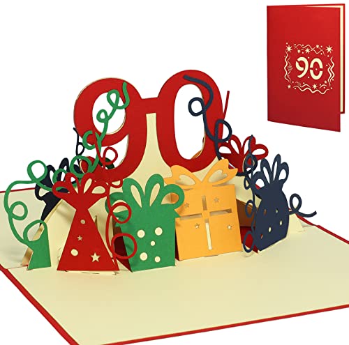 Lin Pop Up, Biglietto Di Auguri Per 90 Anni - 90° Compleanno