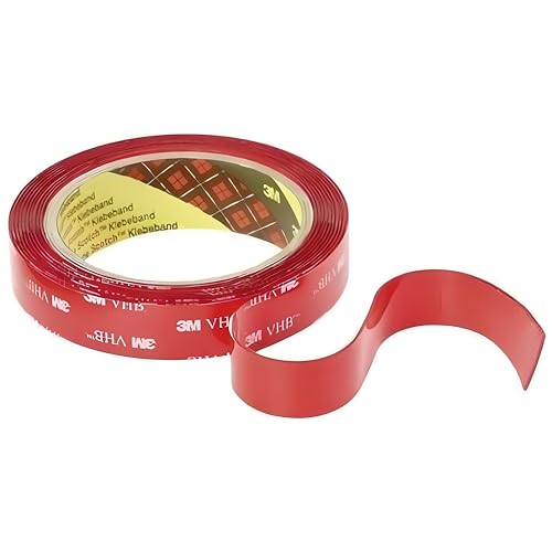 Dpm Tapes Vhb 4910 - Nastro Biadesivo Trasparente Universale Extraforte In Schiuma Acrilica, Resistenza All'Acqua E Alle Alte Temperature, Per Auto, C