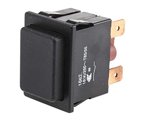 Marquardt 1662.0101 1662.0101 Pulsante 250 V/Ac 16 A 1X Off / (On) Momentaneo (L X L) 25 Mm X 33 Mm Ip40 1 Pz.
