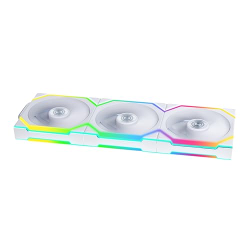 Lian Li Uni Fan Sl Wireless Pc Ventola 120 Mm Rgb – Confezione Da 3 Ventole Reverse Blade Gaming Pc Bianco | Ventola Pwm – 40 Led Argb – Fino A 2.000