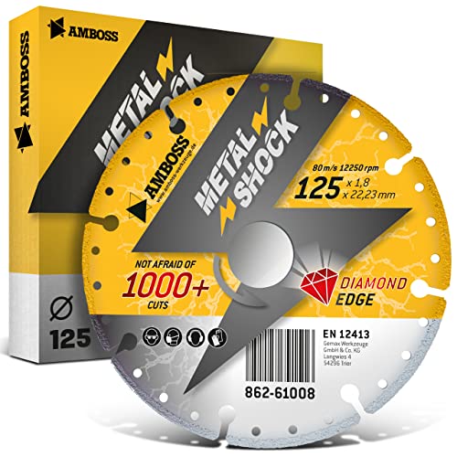 Amboss Metal Shock - Disco Diamantato Da Taglio 125 X 1,8 X 22,23 Mm