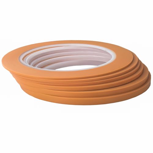 Jinbing Fine Line Fineline Automotive Nastro Adesivo Adesivo Per Pittori Curve Arancione 6 Rotoli 1,5 Mm 2 Mm 2,5 Mm 3 Mm 4 Mm 5 Mm