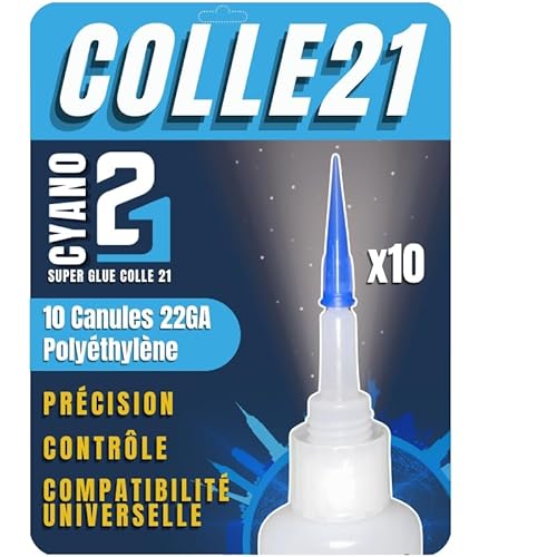 10 Cannucce Di Precisioni In Polietilene Diametro 22Ga Per Colla Ciano Colle 21. Cannucce Di Precisione Per Colla Cianoacrilato Con Diametro 22Ga In P