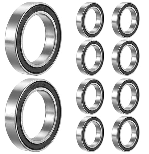 [10 Pcs] 6805-2Rs Deep Groove Ball Bearings, Single Rubber Sealed Ball Bearings, Adatto Per Pattinaggio, Attrezzature Domestiche, Industriali (25 X 37