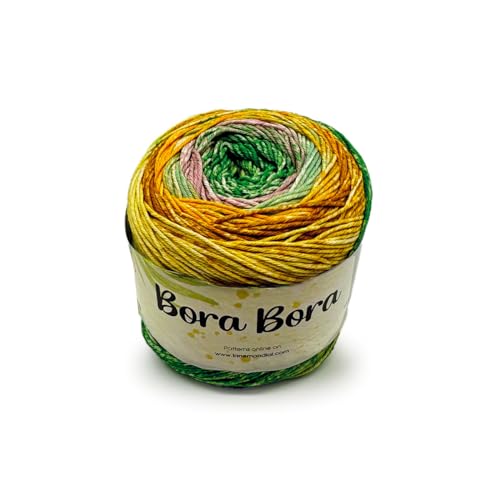 Bora Bora Mondial Cotone Egitto 70% Bambù 30% (Verde/Giallo/Nespola/Senape - 928)