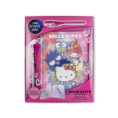 Kids Euroswan Hello Kitty - Diario Segreto Per Ragazze, Con Penna Luminosa E Topper