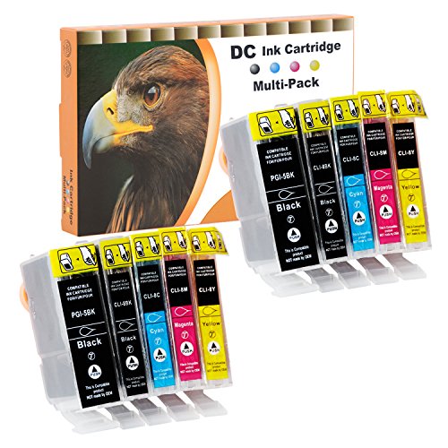 D&C Cartuccia D'Inchiostro Compatibile Per Canon Pgi-5 Cli-8 Per Canon Pixma Mp530 Mp600 Mp600R Mp610 Mp800 Mp800R Mp810 Mp830 Mp970 Mx700 Mx850 Ip330