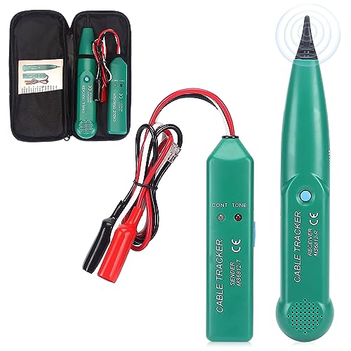 Mizikuu Rilevatore Di Linea Telefonica, Localizzatore Cavi Continuità Del Circuito Di Prova Cercacavi Tester Manutenzione Rete Collazione Test Per Cav