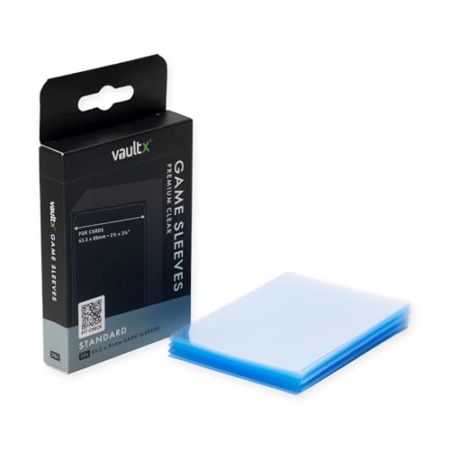 Vault X Custodie Standard Per Giochi Da Tavolo Per Carte Di 63 X 88 Mm Proteggono, Conservano Con Guaina Aderente Antistatica In Pvc (50 Pezzi)