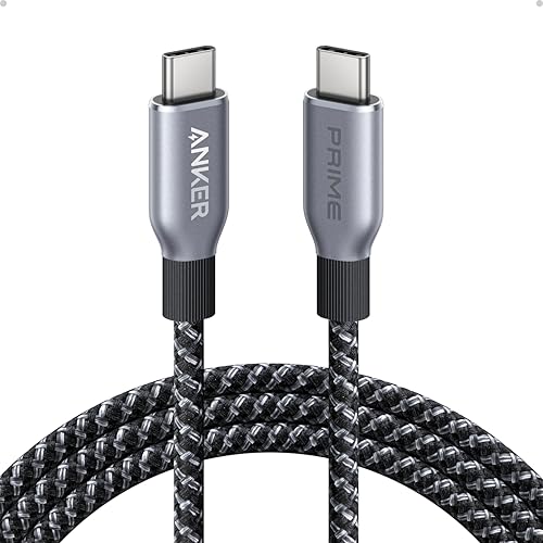 Cavo Anker Prime Da Usb-C A Usb-C Da 240W, Ricarica Rapida E Resistente, In Nylon Intrecciato Con Materiali Riciclati, 1.8M, Per Iphone 16/16 Pro/16 P