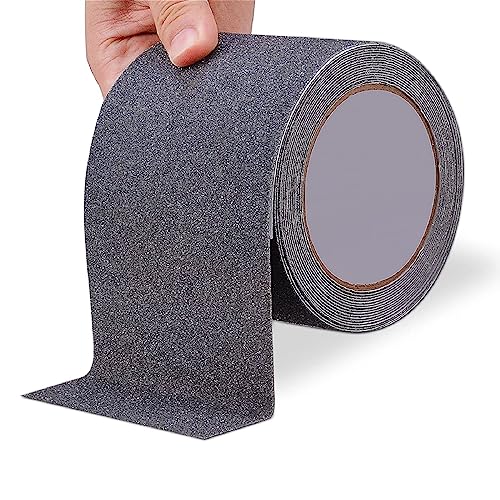 Oqingluan Nastro Antiscivolo 10 M X 10 Cm, Strisce Antiscivolo Per Scale Esterne Interne, Nastro Adesivo Antiscivolo Per Gradini, Nastro Di Sicurezza,