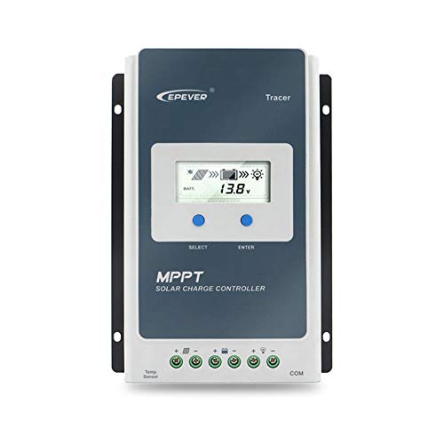 Epever® 40A Mppt Regolatore Di Carica Solare 12V/24V Auto Identificazione Con Display Lcd E Porta Usb Per Stazioni Base Di Comunicazione E Sistemi Dom