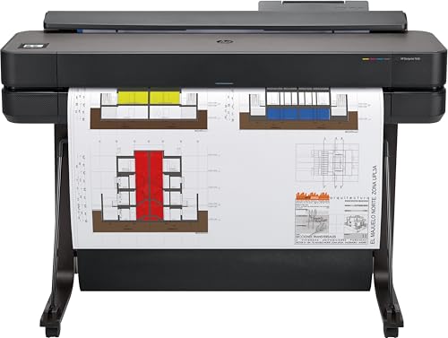 Hp Designjet T650 Stampante Per Grandi Formati Da 91 Cm 5Hb10D, Formati Supportati Da A4 Ad A0, Velocità 82 Pagine A1 All’Ora, Gigabit Ethernet, Usb,