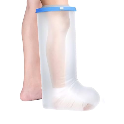 Casenly Protezione Doccia Piede, Adulto Coprigesso Gamba Per Punta, Caviglia, Ferita Al Piede, Burns Protezione Piede Doccia Antiscivolo Riutilizzabil
