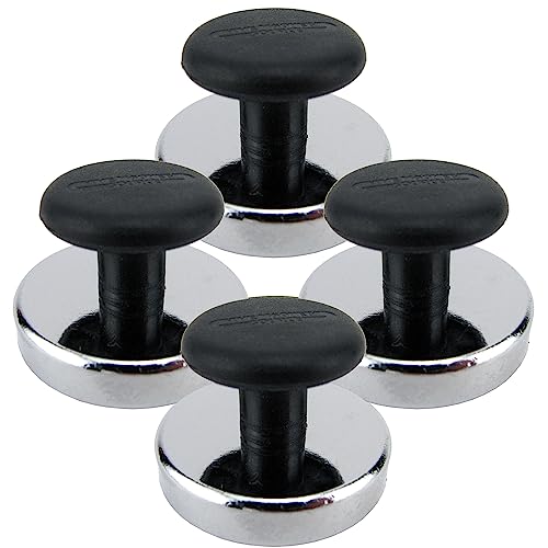Master Magnetics, Magneti A Base Rotonda Con Pomello, Diametro 3,6 Cm, Altezza Totale 2,5 Cm Con Manopola Di Diametro 2,5 Cm, Trazione 7,3 Kg, Cromato