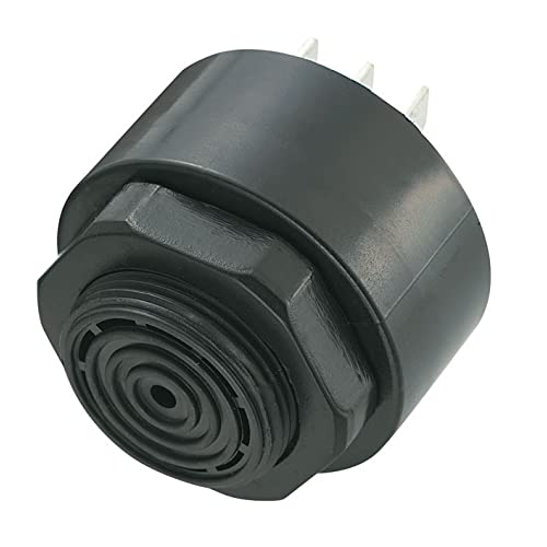 Buzzer Piezoelettrico Con Terminali Faston 6,35Mm, ⌀43Cm, 80Db, 12Vdc 20Ma - Kepo Kpi-G4313-3409