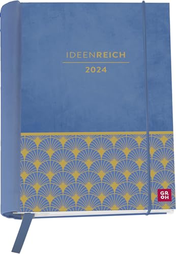 Buchkalender 2024: Ideenreich: Wochenkalender Mit 12 Veredelten Postkarten (Terminplaner Für Die Handtasche) Mit Leseband, Spiralbindung, Gummiband Un