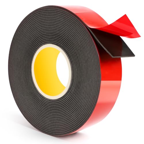 Emtiever Nastro Biadesivo Extra Forte, 5 M X 25 Mm, Impermeabile, Multifunzione, Per Strisce Led, Auto, Residenza, Ufficio Ed Esterni