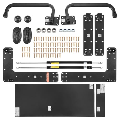 Vevor Kit Letto A Scomparsa, Queen Size, Kit Di Ferramenta Meccanica Letto A Muro Deluxe Fai Da Te, Supporto Telaio Letto Per Impieghi Gravosi Con Lev