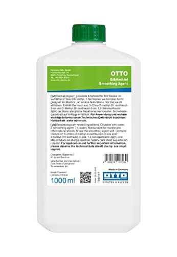 Otto-Chemie Levigante Per Levigare La Superficie Dei Sigillanti Siliconici, Poliuretanici E Polimerici Ibridi Ms (Lisciante Verde 1L)