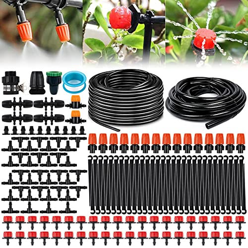 Kit Di Irrigazione A Goccia, 40M+10M Kit Irrigazione Goccia Giardino, 193Pcs Kit Di Irrigazione A Goccia, Sistema Di Irrigazione Da Giardino Con Ugell