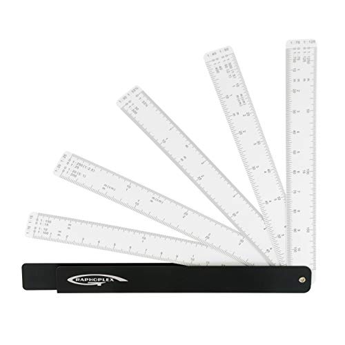 Graphoplex - Righello Riduttore Ventaglio 10 Scale