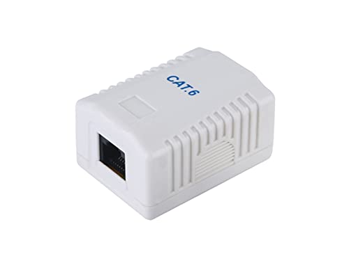 Equip 235213 - Presa Da Parete Cat6 1Xrj45 Utp/1-Port Cat.6, Alloggiamento Da Parete, Colore: Bianco