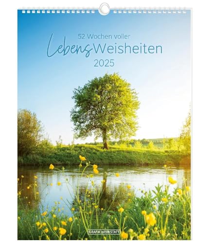 Calendario Settimanale 2025 Lebensweisheiten: Calendario Settimanale Grande