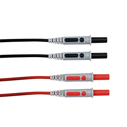 Chauvin Arnoux - Cavi Di Misura Con 2 Connettori Dritti Da 4 Mm, In Pvc, 1,5 M
