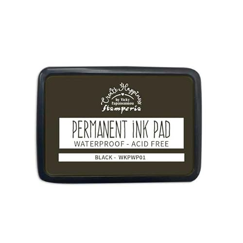 Stamperia - Ink Pad Permanente Per Album Di Ritagli, Album, Carte Making, Bullet Journals, And More Acid-Free, Dissolvenza Resistente, Impermeabile, F