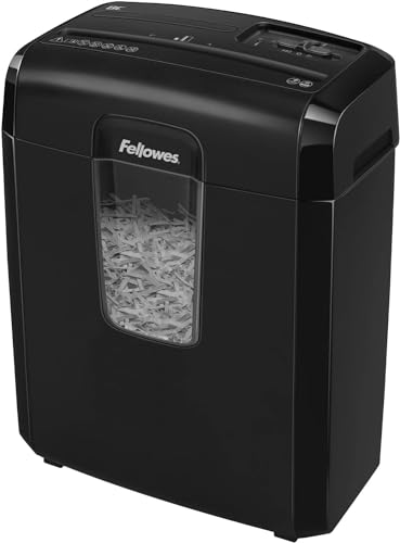 Fellowes Powershred 8C Distruggi Documenti Cross Shredding 22 Cm Nero