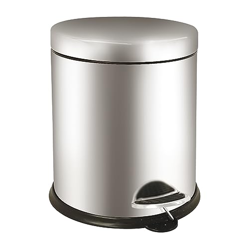 Medialinternational >Pattumiera A Pedale Bin Basic 5L In Acciaio Inox