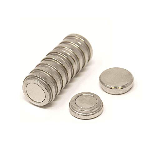N35 Magneta A Pentola Per Cappello A Cilindro N35 Per Ufficio, Frigorifero, Lavagna, Frigorifero E Fai -Da -Te - 16Mm Dia X 5Mm Di Spessore - 2,4Kg Di