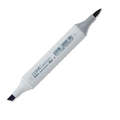 Copic Sketch Blue Berry Bv04 - Pennarello Professionale A Doppia Punta - Marker Ricaricabile, Ultra Sfumabile E Con Punte Sostituibili - Per Illustraz