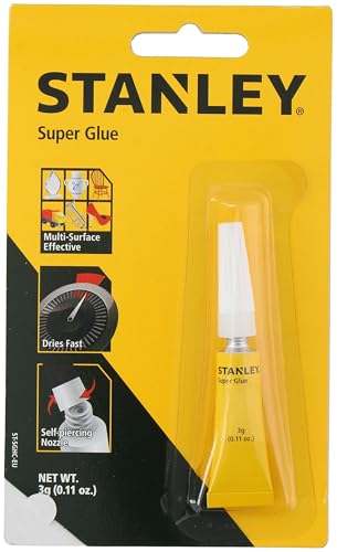 Stanley Single Use-3 Gr Super Glue-Multi Purpose-3 G, Trasparente