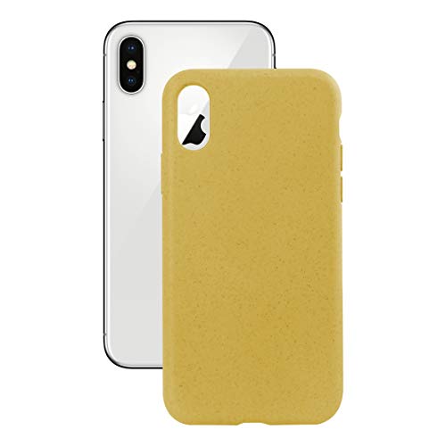 Bigbuy Tech Funda Ksix Eco-Friendly Para Iphone X Amarilla