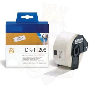 White 38Mmx90Mm 400Psc For Brother P-Touch Ql1000 1050 1060
