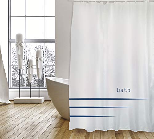 Msv - Tenda Da Bagno In Poliestere, 180 X 200 Cm, Di Alta Qualità, Motivo Pacco, 180 X 200 Cm