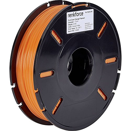 Renkforce Rf-4511214 Filamento Per Stampante 3D Plastica Pla 1.75 Mm 500 G Arancione, Giallo 1 Pz.
