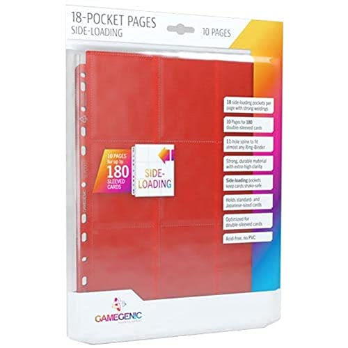 Ggs30007Ml - Sideloading - 18-Pocket Pages - Pack 10Pz - Red