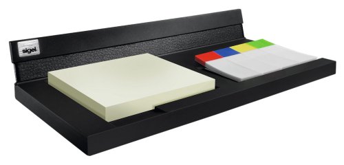 Sigel Sa533 Memocenter, Cintano : S, In Similpelle, Con Segna Pagina E Foglietti Autoadesivi, 20 X 10 Cm, Nero