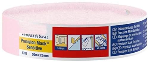 Monkey Ladder - Nastro Adesivo Per Superfici Delicate, Rosa Tenue (50 M X 25 Mm, Per Interni)