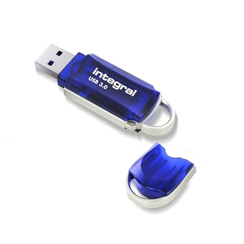 Integral Chiavetta Usb 256Gb - Chiavetta Usb 3.0 Courier Blue Fino A 120 Mb/S