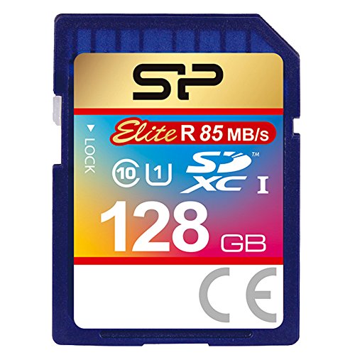 Silicon Power Sp128Gbsdxau1V10 Elite Scheda Di Memoria Sdhc Da 128 Gb, Classe 10, Velocità Di Lettura 85Mb/S, Nero