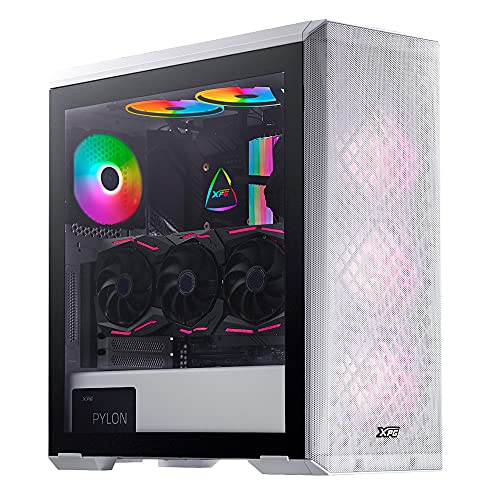 Adata Xpg Defender Mid-Tower Pc Chassis, Full-Size E-Atx With Mesh Front Panel Design, Perforated Cooling Psu Chamber, Removable Dust Filter, I/O Usb
