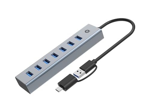 Conceptronic Hubbies21G Hub Usb 3.0 A 7 Porte, 5 Gbps, Usb-A X 7