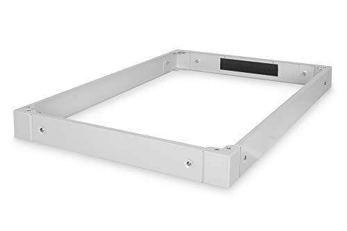 Digitus Base Per Armadi Server Unique - 100X800X1200 Mm - Impilabile - Ingresso Cavi Sul Retro - Spazio Per Cavi In Eccesso - Grigio