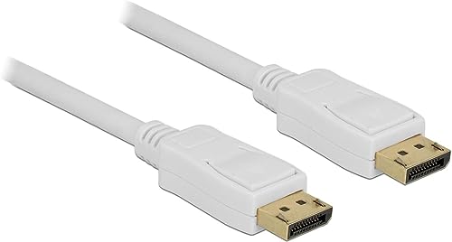 Delock - Cavo Dp 1.2 -> Dp St/St, 10 M, Bianco, 4 K, 60 Hz
